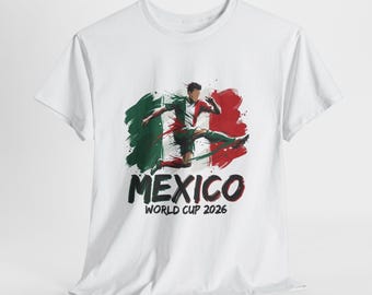 Mexico Soccer Fan Shirt 2026, Mexico Fan Tee, Game Day Shirt, Football Fan Gift, Unisex Soccer Tee