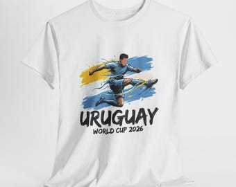 Uruguay Soccer Fan Shirt 2026, Uruguay Fan Tee, Game Day Shirt, Football Fan Gift, Unisex Soccer Tee