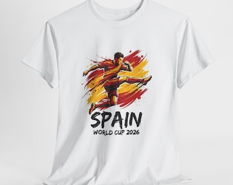 Spain Soccer Fan Shirt 2026, Spain Fan Tee, Game Day Shirt, Football Fan Gift, Unisex Soccer Tee