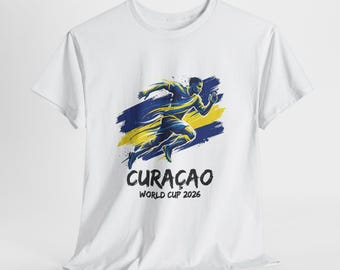 Camiseta de fútbol de Curazao 2026, Camiseta de aficionado de Curazao, Camiseta para el día del partido, Regalo para aficionados al fútbol, Camiseta de fútbol unisex