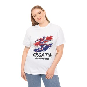 Kroatien fotbollsfanskjorta 2026, Kroatien fanskjorta, matchdagskjorta, fotbollsfangåva, unisex fotbollströja bild 4
