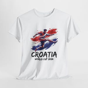 Kroatien fotbollsfanskjorta 2026, Kroatien fanskjorta, matchdagskjorta, fotbollsfangåva, unisex fotbollströja bild 1