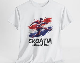 Croatia Soccer Fan Shirt 2026, Croatia Fan Tee, Game Day Shirt, Football Fan Gift, Unisex Soccer Tee