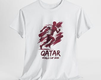 Qatar Soccer Fan Shirt 2026, Qatar Fan Tee, Game Day Shirt, Football Fan Gift, Unisex Soccer Tee