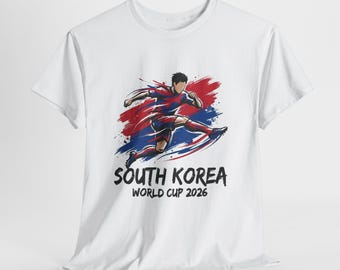 South Korea Soccer Fan Shirt 2026, Korea Fan Tee, Game Day Shirt, Football Fan Gift, Unisex Soccer Tee