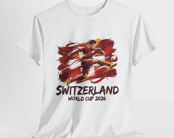 Switzerland Soccer Fan Shirt 2026, Switzerland Fan Tee, Game Day Shirt, Football Fan Gift, Unisex Soccer Tee