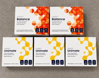 Bundel van 5 Unicity Balance & Unimate-zakjes | Drankmixpakket: 150 dranken | Ondersteuning bij wellnessroutines