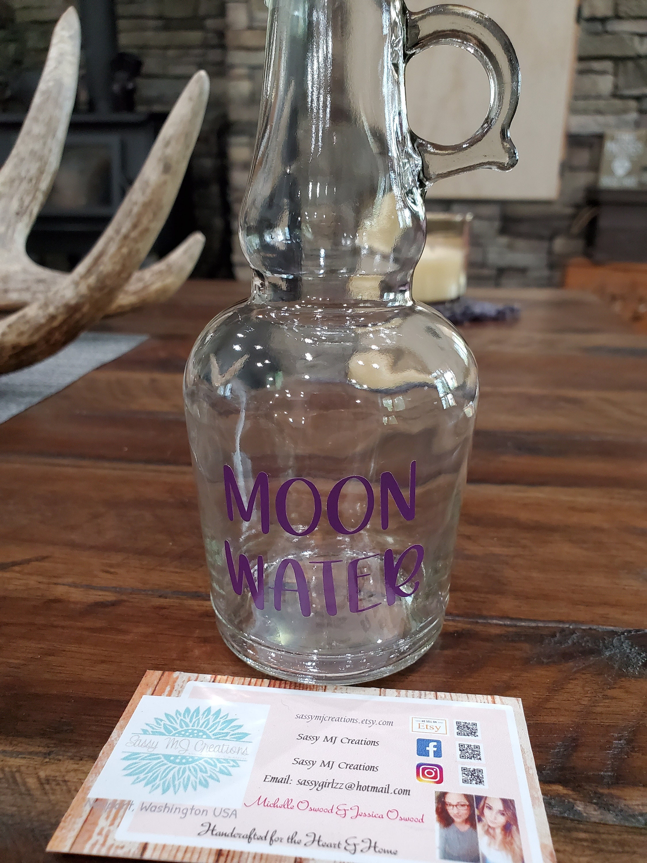 Moon Water Bottle Moon Water Collection Bottle Moon Water Etsy