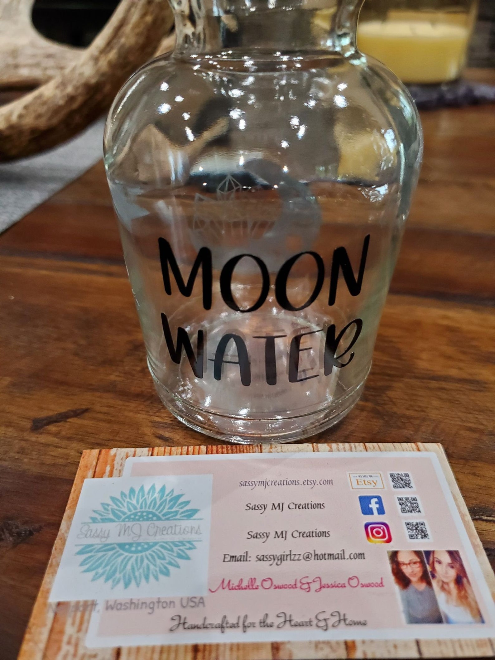 Moon Water Bottle Moon Water Collection Bottle Moon Water Etsy