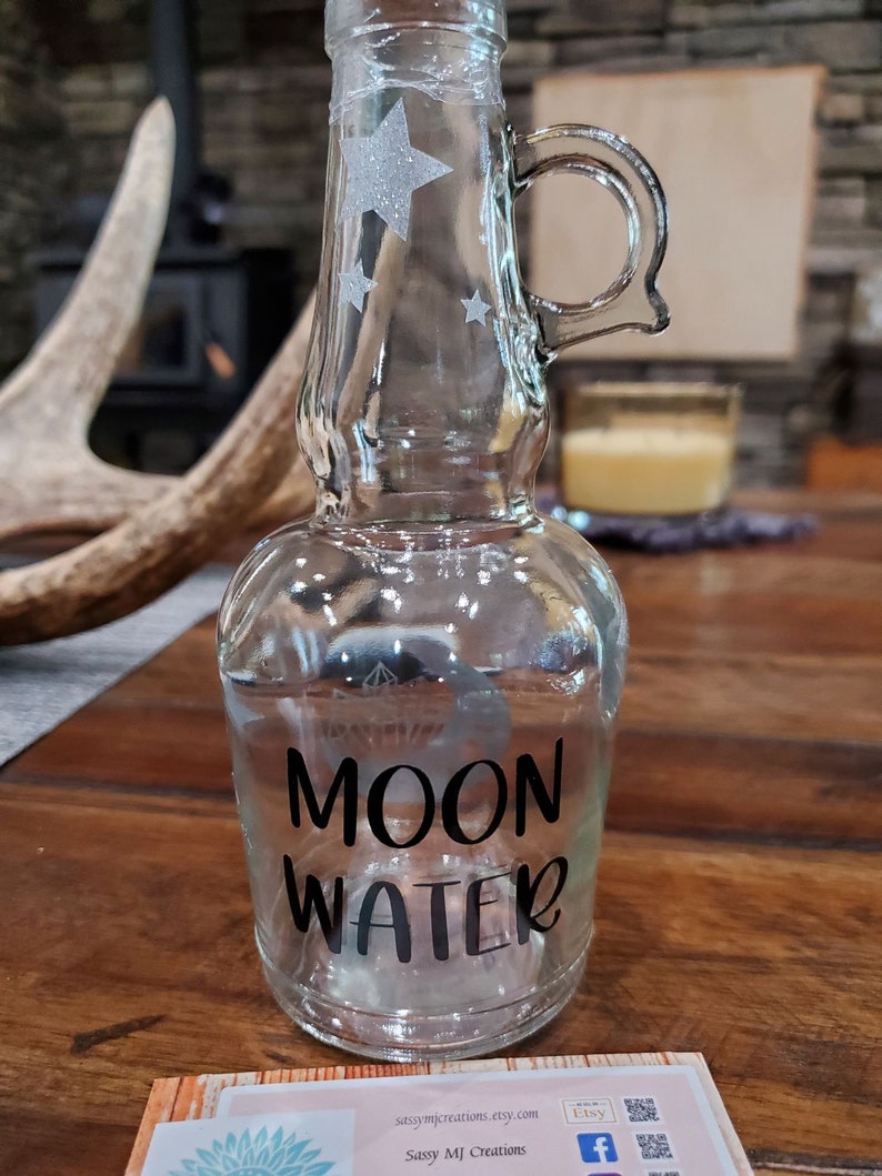 Moon Water Bottle Moon Water Collection Bottle Moon Water Jar Spell Jar
