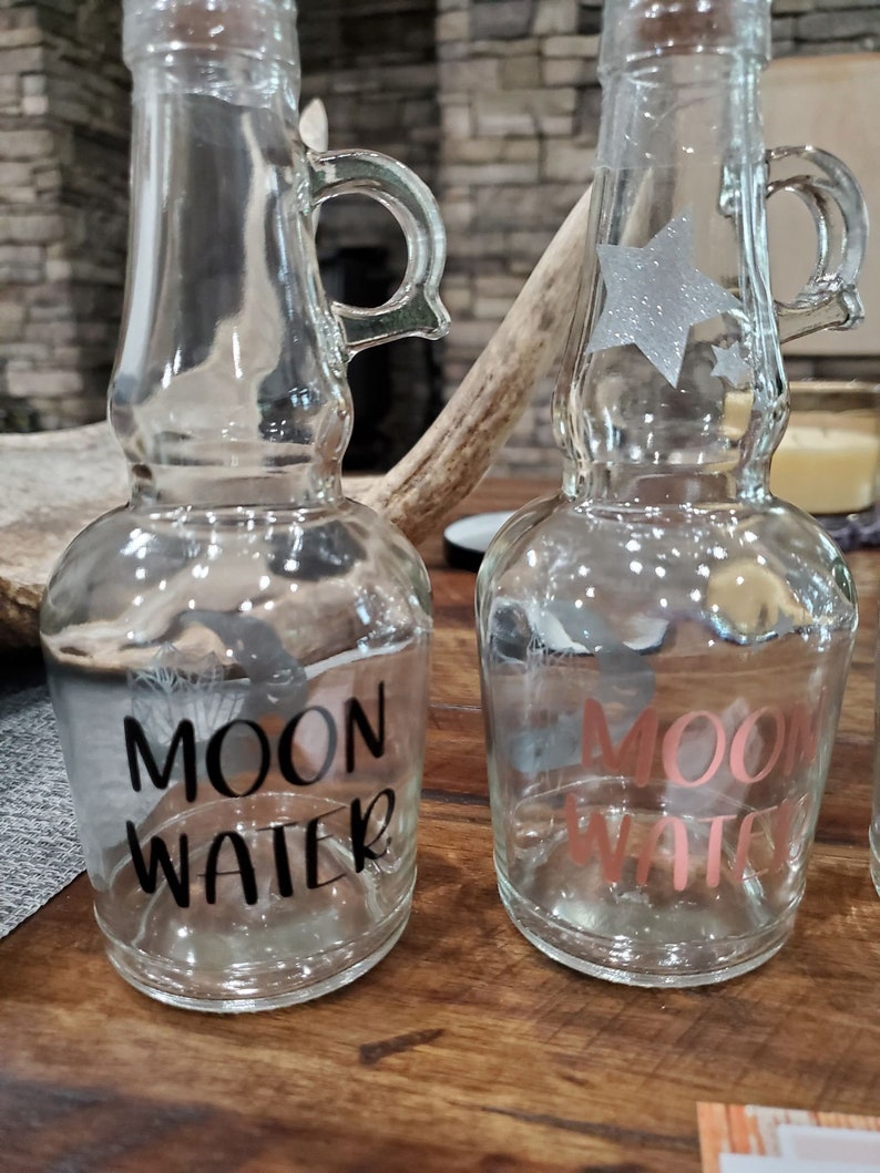 Moon Water Bottle Moon Water Collection Bottle Moon Water Jar Spell Jar