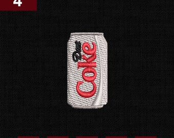 Diet Coke Varsity Style Embroidery Design (Digital Download)