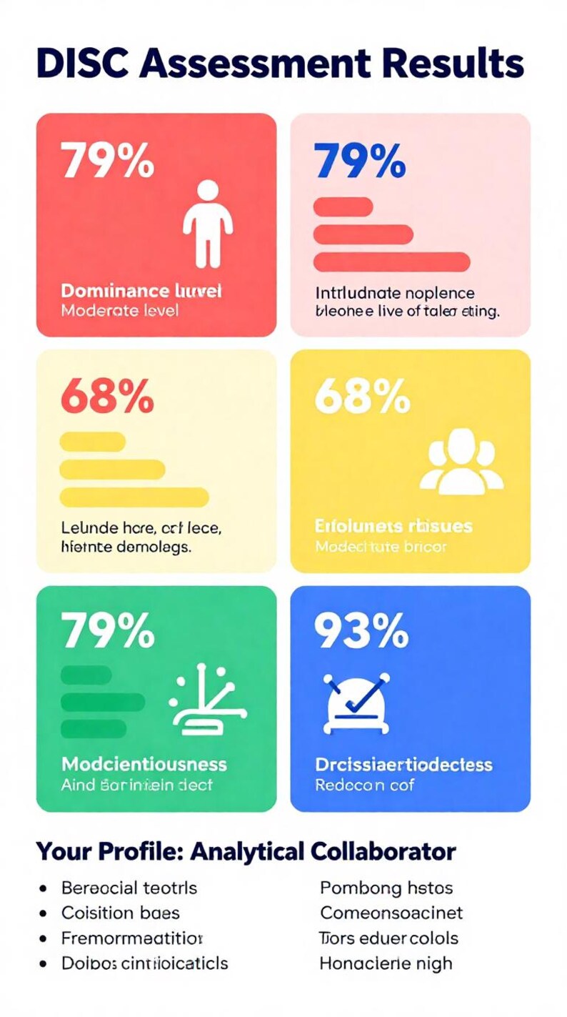 DISC Personality Assessment Excel | Automated Scoring, Charts (digital ...