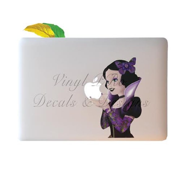 Snow White Sticker Animation Tattoo Fantasy Geekery Gothic Cartoon Apple Macbook Fairytale Magic