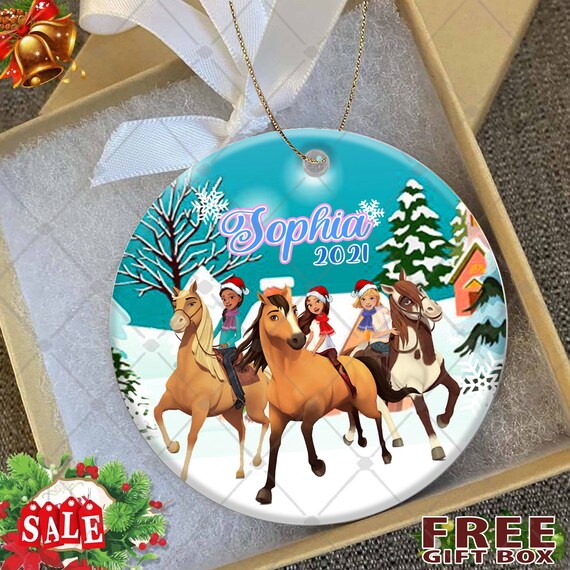 Personalized Spirit Riding Free Ornament Lucky Christmas Etsy