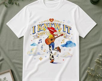 「知ってたよ、知ってたよ」Tシャツ、2026年ファン向けTシャツ、トイ・ストーリー5映画2026、トイ・ストーリーの歌にインスパイアされたジェシー、トイ・ストーリーディズニーカウガール衣装