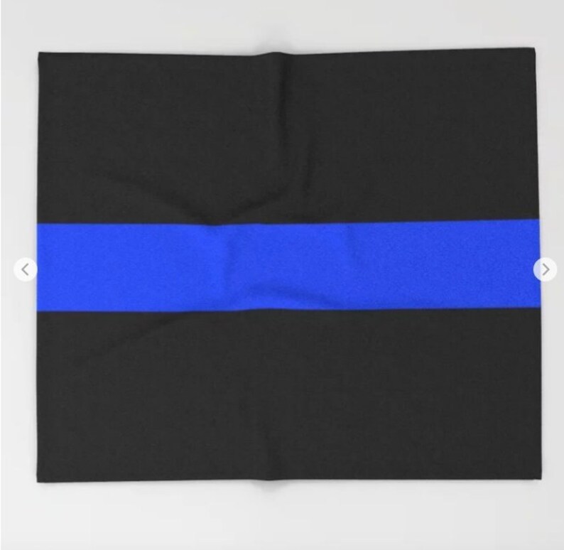 Thin Blue Line Throw Blanket Sherpa Fleece 3 Sizes 2 Etsy