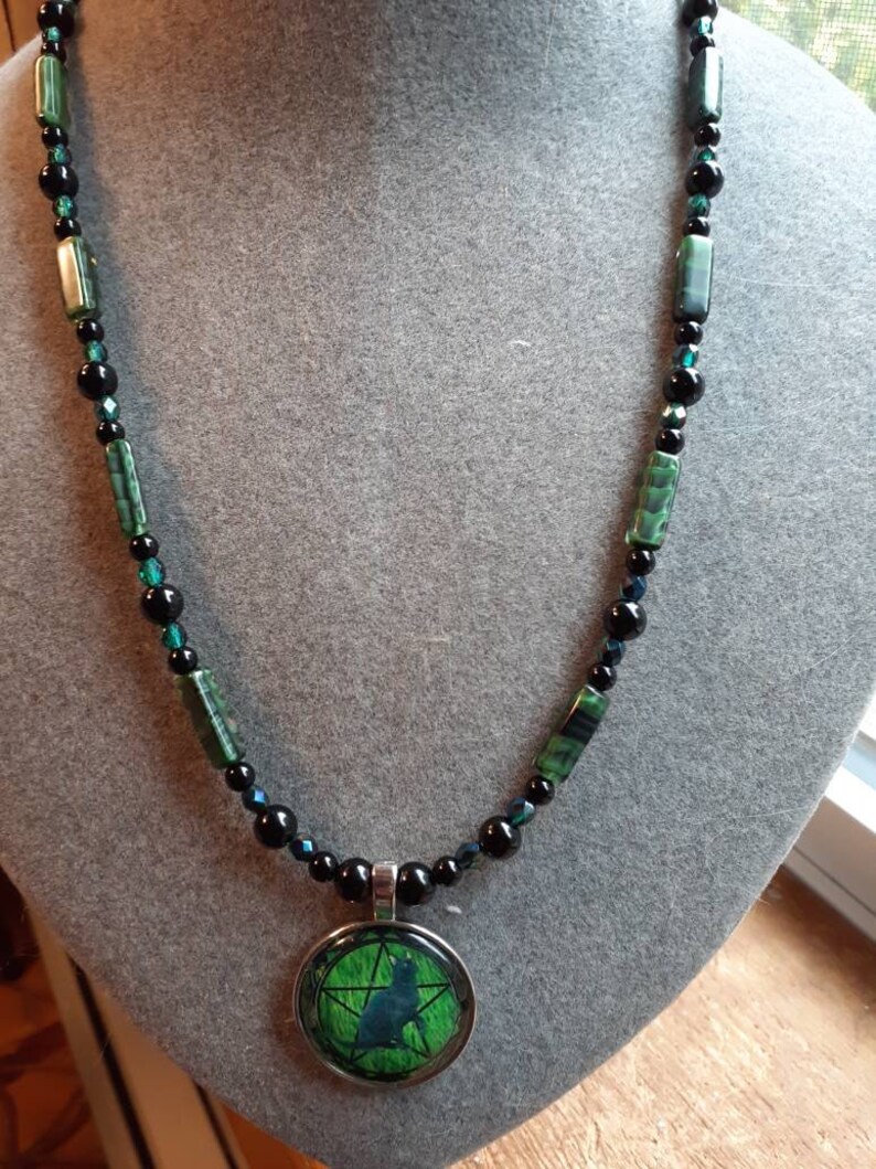 Black Cat Pentacle Necklace
