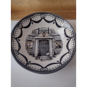 Conjunto de 4 tigelas de massa Royal Stafford Spookyville Haunted House de 20 cm, estilo vintage inglês.