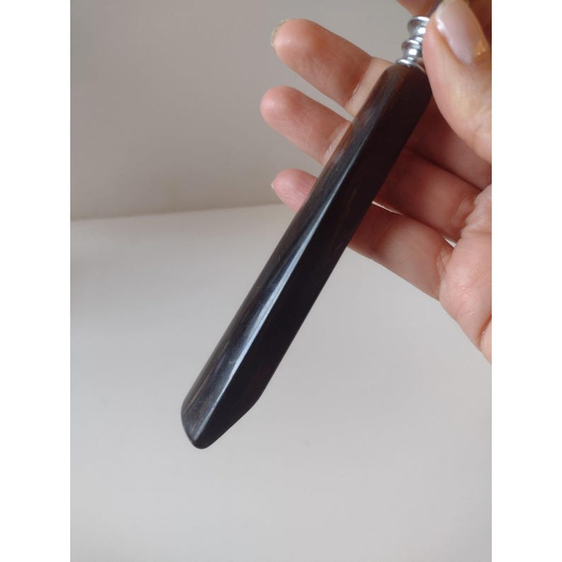 Vintage Sheffield Forged Steel Knife Sharpener Bakelite Handle Made In England image 2