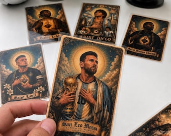 Santino Calciatore Pop Vintage | Holy Card Aesthetic | Regalo per tifosi