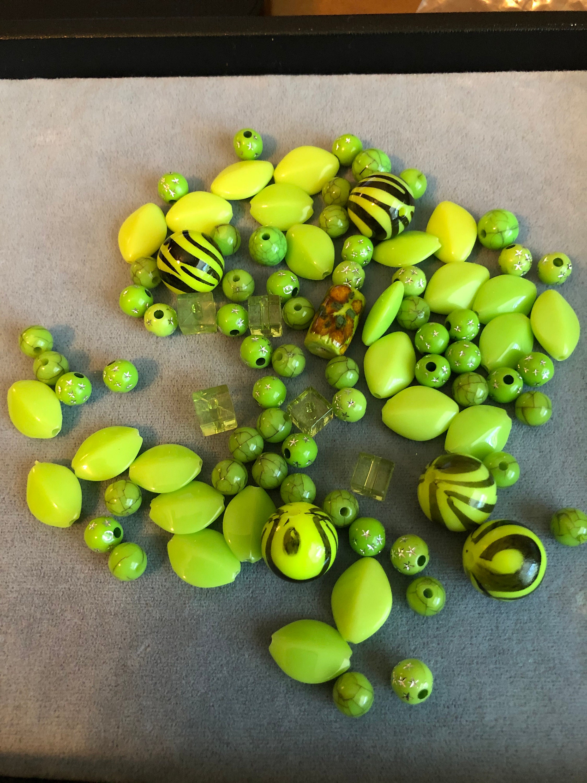 Assorted Beads Acrylic Beads Craft Beads Etsy