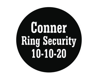 Ring Bearer Ring Security Hockey Puck con cualquier logotipo o texto personalizado, disco de hockey personalizado, disco de hockey impreso, regalo de hockey, regalo de portador de anillo