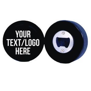 Personalized Hockey Puck with Bottle Opener, Custom Hockey Puck, Printed Hockey Puck, Hockey Gift, Hockey Puck Bottle Opener