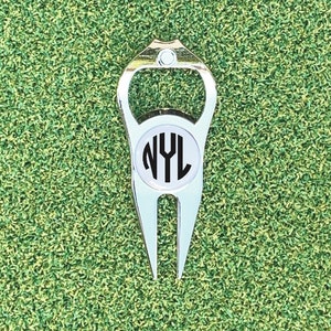 Monogram Golf Divot Tool with Ball Marker and Bottle Opener, Custom Divot Tool, Golf Gift, Personalized Golf Marker, Golf Marker
