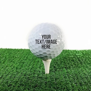 Personalized Golf Ball with Your Text or Image - Golf Ball Gift - Great for gifts, announcements, wedding, engagement, baby