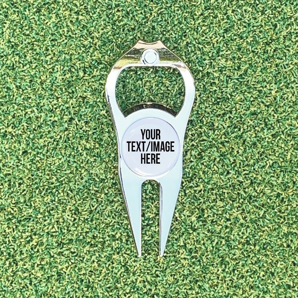 Custom Golf Divot Tool with Ball Marker and Bottle Opener, Custom Divot Tool, Golf Gift, Personalized Golf Marker, Golf Marker