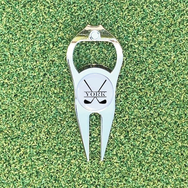 Personalized Golf Divot Tool with Ball Marker and Bottle Opener, Custom Divot Tool, Golf Gift, Personalized Golf Marker, Golf Marker