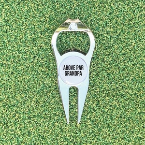 Grandpa Golf Divot Tool, Grandfather, Papa, Dad with Ball Marker and Bottle Opener, Custom Divot Tool, Golf Gift, Personalized Golf Marker