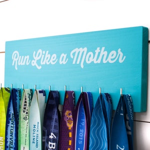 Running Medal Holder - Run Like a Mother - Medium