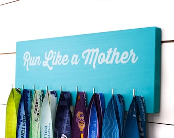 Running Medal Holder - Run Like a Mother - Medium