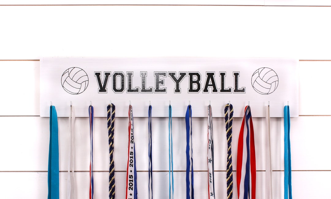 Volleyball Medal Holder Large Etsy