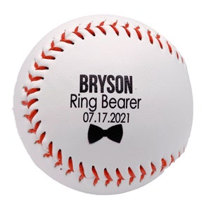 Ring Bearer Groomsman Baseball Gift