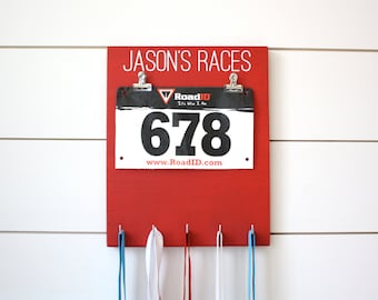 Personalized Race Bib & Medal Holder