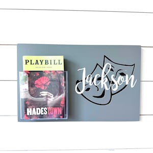 Personalized Theatre Drama Program Holder Theater Gift for Actors and Actresses Drama Gift Theatre Present Program Display