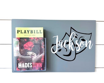 Personalized Theatre Drama Program Holder Theater Gift for Actors and Actresses Drama Gift Theatre Present Program Display