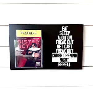 THEATRE PROGRAM DISPLAY Sign - Musical Program Holder Theater Gift for Actors and Actresses Drama Gift Theatre Present
