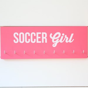 Soccer Girl Medal Holder - Medium