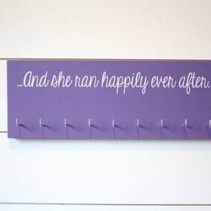 Princess Medal Holder - Fairytale- Disney - And She Ran Happily  Ever After - Medium
