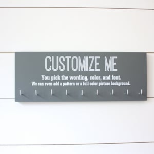 Customizable Medium Medal Holder  - You design it, we make it! Medal Holder Display Rack Custom