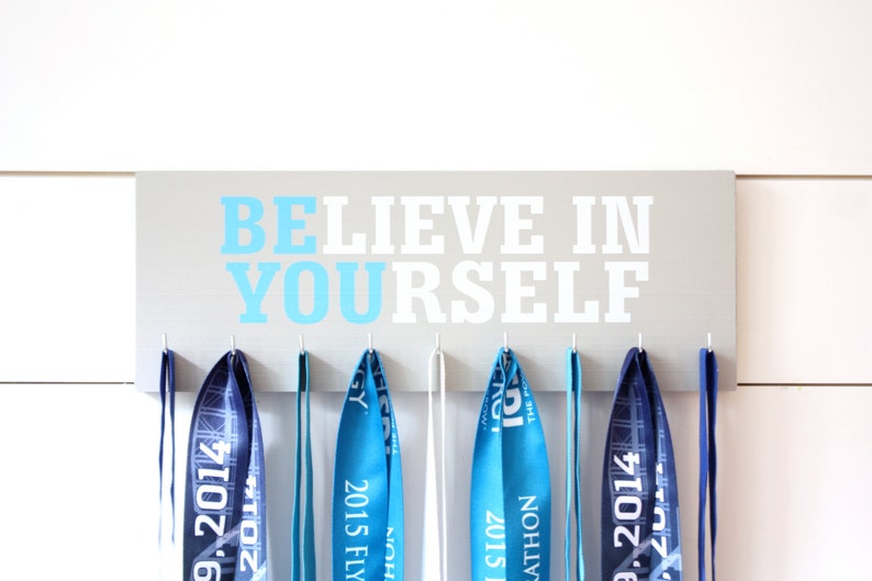 Medal Holder Believe in Yourself Medium Motivational Quote Inspirational image 2