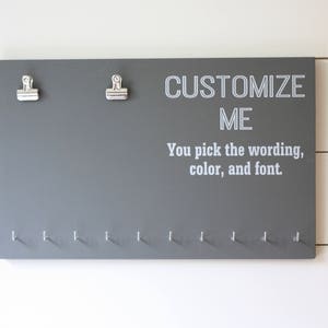 Customizable Single Bib Medal Holder Medal Display Rack - You design it, we make it!