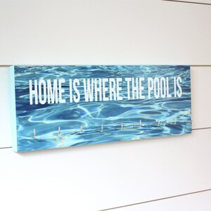 Swimming Medal Holder - Home is where the pool is - Medium