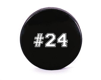 Personalized Hockey Puck with Number, Custom Hockey Puck, Printed Hockey Puck, Hockey Gift, Hockey Team Award, Ice Hockey