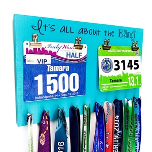 Running Race Bib and Medal Holder - It&#39;s all about the Bling!