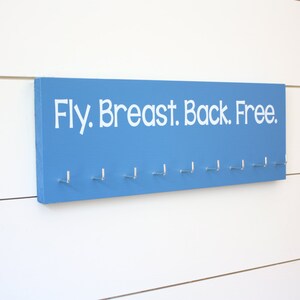 Swim Medal Holder- Fly. Breast. Back. Free. - Medium